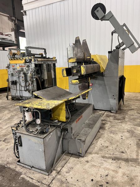 40” X 12,000 LBS X .110” ROWE COIL REEL, CAR, & STRAIGHTENER FEED LINE: STOCK #  21624