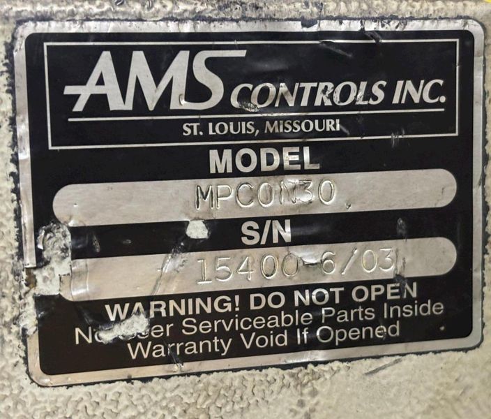 AMS & EXCEL MODEL #MPC0N30 ELECTRICAL CONTROLS, USED FOR TUBE MILL: STOCK #21147