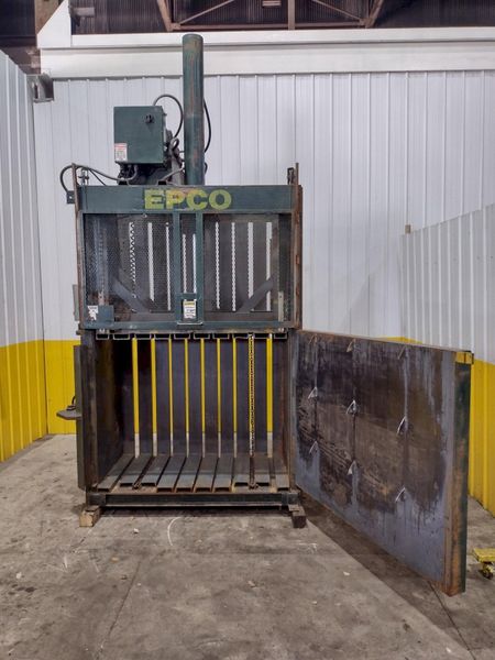 48" X 48" X 24" EPCO VERTICAL HYDRAULIC BALER: STOCK #22919