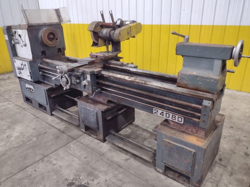 24" X 80" NATIONAL MODEL #24D80 HIGH SPEED GRINDING / POLISHING LATHE: STOCK #22947