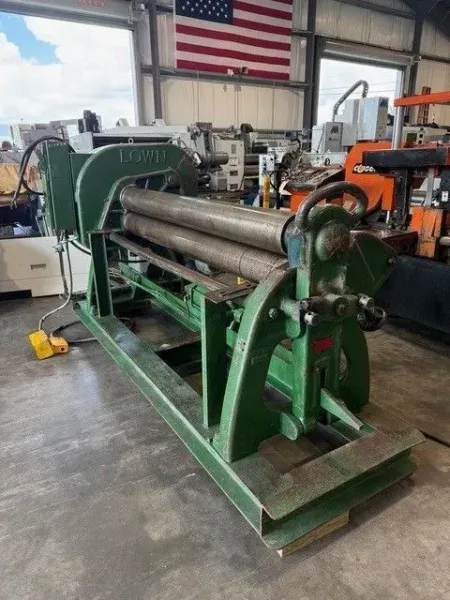 LOWN Model B700 6’ x ¼” Gauge Plate Bending Roll USA #7820