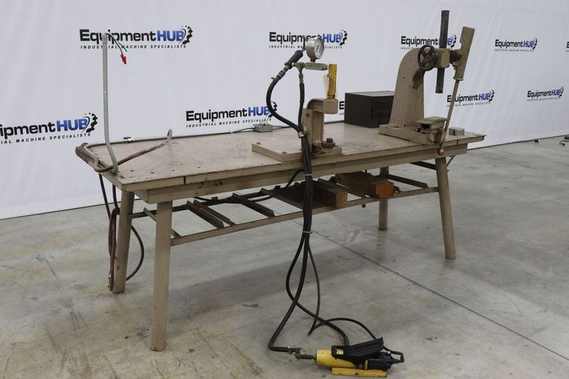 Enerpac  5 Ton C-Frame Hydraulic Press & 1.5 Ton Arbor Press w/ Workbench