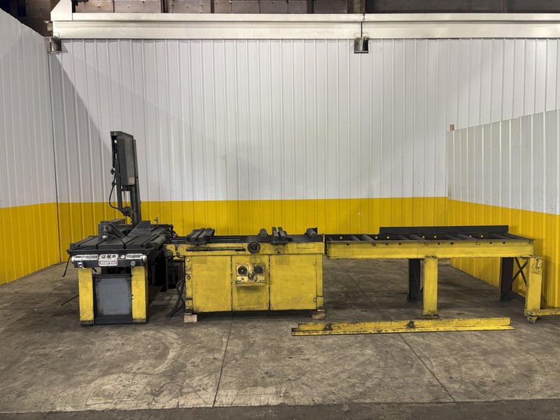 18” X 20” MARVEL MODEL #81/M4 AUTOMATIC MITRE HEAD VERTICAL BAND SAW & FEED TABLE: STOCK #23277