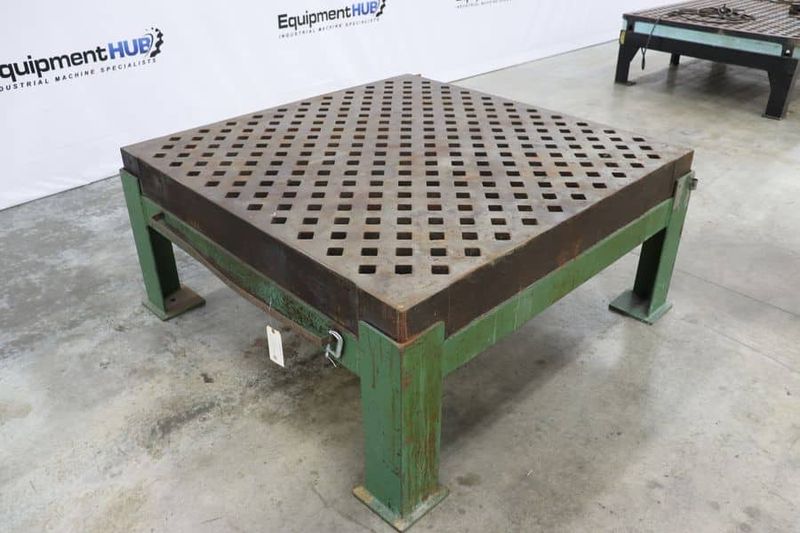60″ x 60″ Welding Table in Stand, Acorn Style