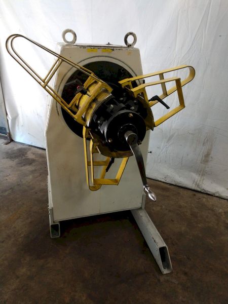 1100 LB X 16" GSW MODEL #MHM0.5/1250SO SERVO MOTORIZED COIL REEL UNCOILER: STOCK 12990