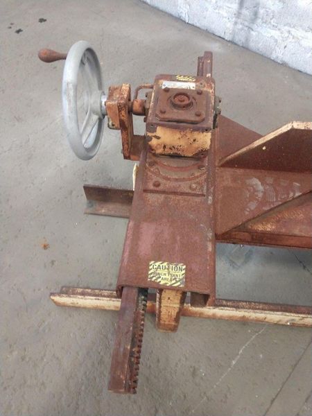 6000 LBS X 96" X 12-48" WIDE CALDWELL ADJUSTABLE PLATE / SHEET LIFTER: STOCK #12303