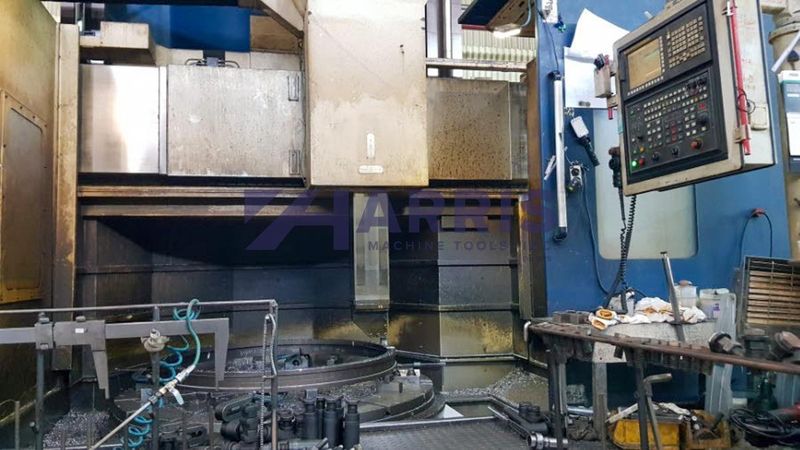 78" HNK HIGH COLUMN CNC VERTICAL BORING MILL WITH 78" TURNING HEIGHT, LIVE MILLING, FANUC 32i, 2