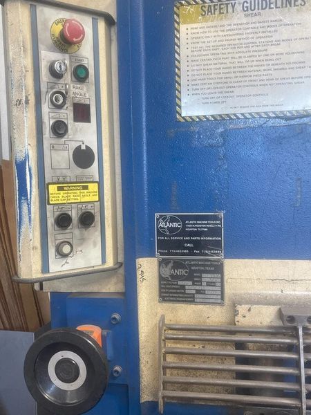 Atlantic HDE 10X1/4 Hydraulic Shear (#5166)
