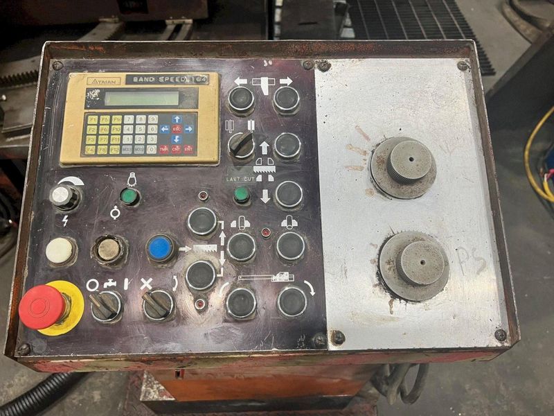 USED COSEN 16" X 31" SEMI-AUTOMATIC DUAL COLUMN DOUBLE MITERING BANDSAW MODEL SH-800DM, Stock# 1