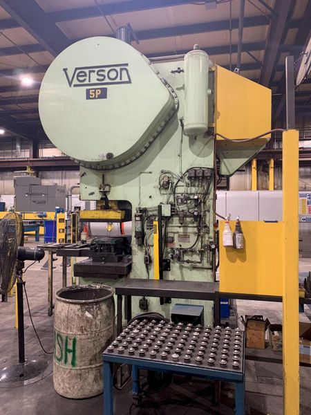150 ton Verson Single Crank Mechanical Metal Stamping Gap Frame Press For Sale, Model 150-OBG In