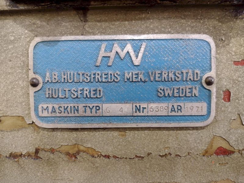 2.5" HMV - HULTSFREDS PIPE & BOLT THREADER, WITH LANCO LANDIS THREADING HEAD: STOCK #19142