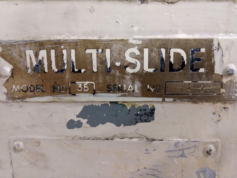 .125" X 3" WIDE US BAIRD MODEL #35 MULTISLIDE WIRE FORMER, VARIABLE SPEED & AIR CLUTCH: STOCK #1
