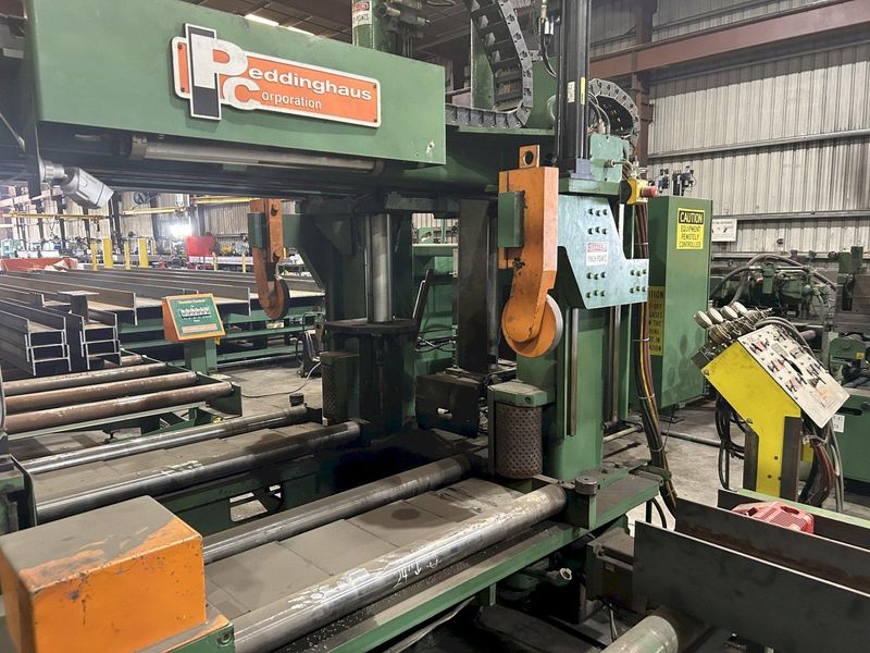 50" x 24" x 6" PEDDINGHAUS MODEL #ABCM-1250-3D CNC AUTOMATIC BEAM COPING MACHINE: STOCK #19881