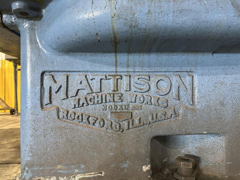 60” X 100 HP MATTISON MODEL #60-H ROTARY SURFACE GRINDER: STOCK #23020