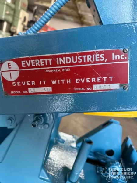 Everett 1416 Abrasive Saw #7433 #1