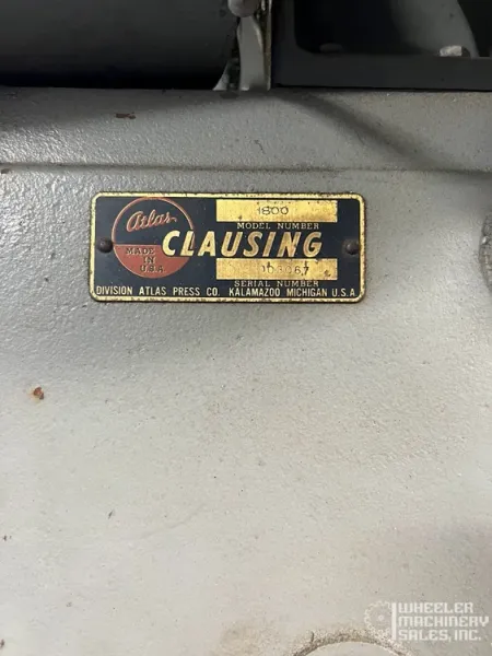 Clausing 1800 Single Spindle Drill Press #6802 #1