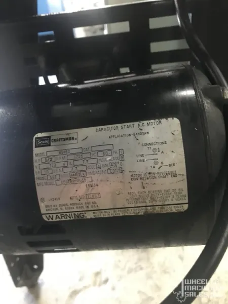 Craftsman 113-243311 Vertical Band Saw 12" #6242 #2