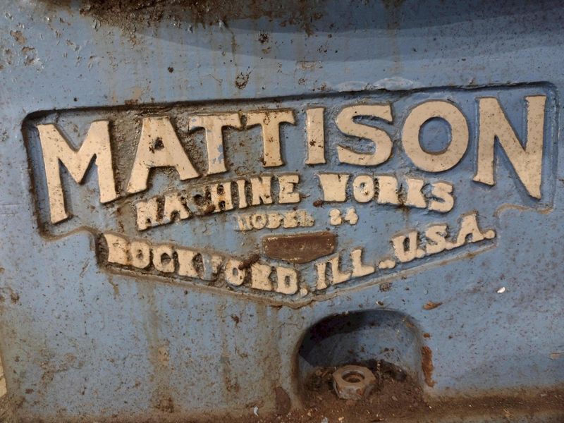 36" X 50 HP MATTISON ROTARY SURFACE GRINDER: STOCK #23504