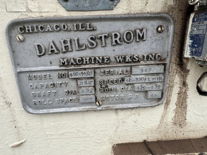 14 STAND X 1-3/4" DAHLSTROM ROLL FORMER: STOCK #77956
