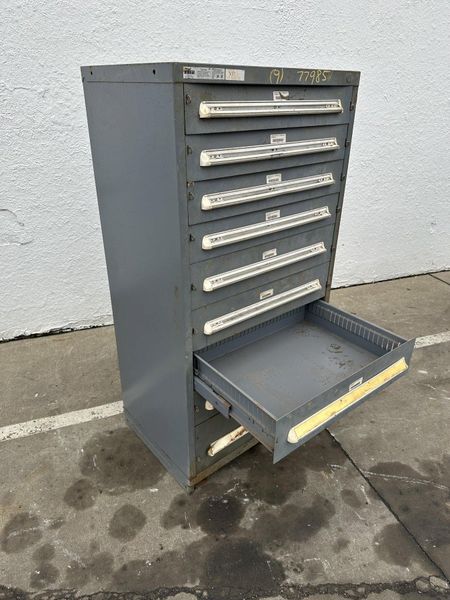 9 DRAWER 30" X 22-1/2" X 59" VIDMAR CABINET: STOCK #77985
