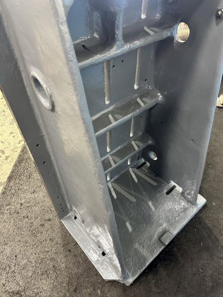 33" X 51" X 21"D ANGLE PLATE WITH SLOTS : STOCK #77373
