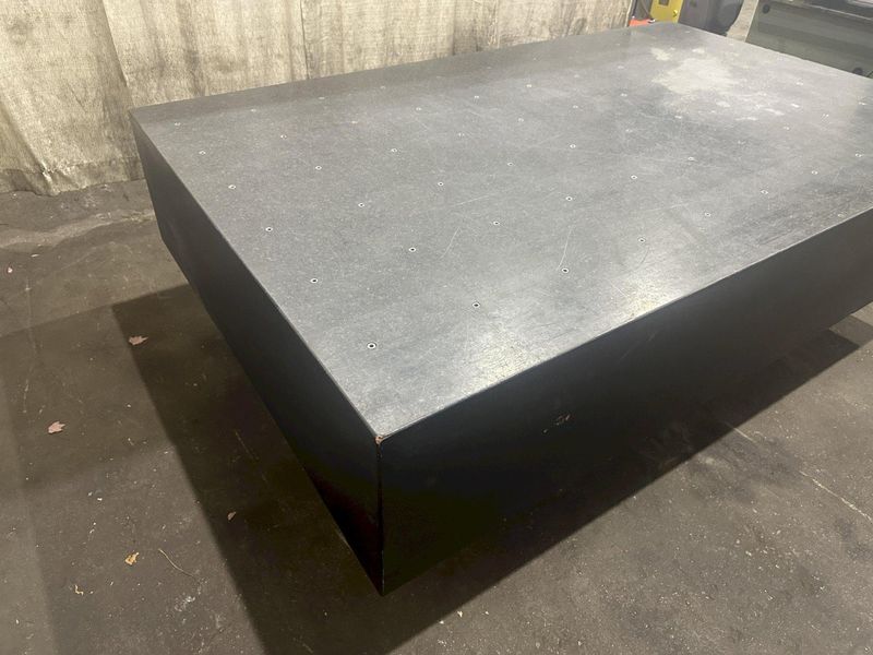 53" X 86" X 15" BLACK GRANITE HEAVY DUTY PLATE : STOCK# 77246