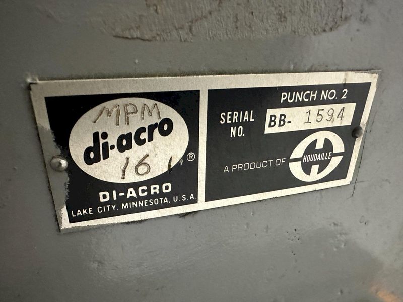 #2 DIACRO SINGLE END HAND PUNCH: STOCK #77076