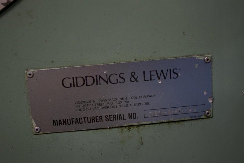 GIDDINGS & LEWIS ANGLE PLATE: STOCK #75956
