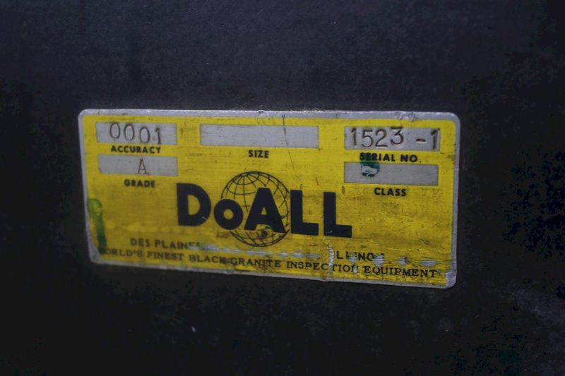24" X 36" X 5" DOALL GRAITE SURFACE PLATE: STOCK #75219