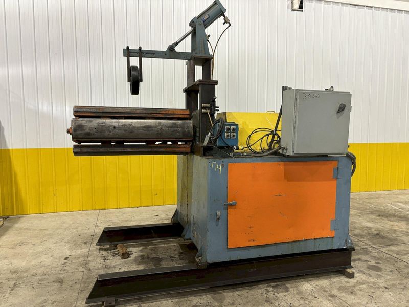 20,000 LBS X 46" ROWE MOTORIZED COIL REEL UNCOILER: STOCK #21269