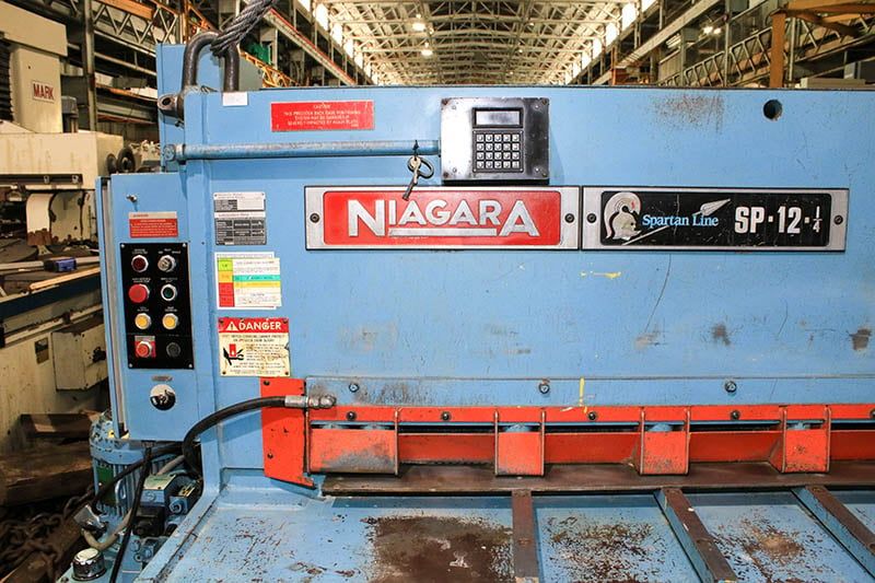 1990 Niagara SP-12-1/4 Hydraulic power Squaring Shear (#5789)
