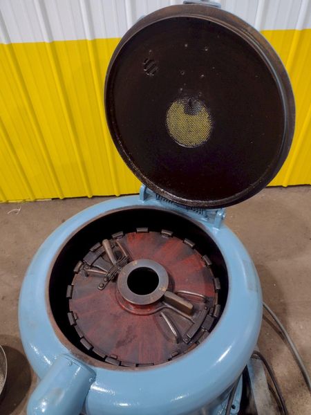 100 LB X 18" X 8" BARRETT MODEL #152 EXTRACTOR CENTRIFUGE CHIP SPINNER WRINGER: STOCK #19140