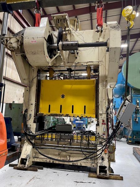 400 ton Bliss SC2-400-84-48 Used Straight Side Mechanical Metal Stamping Press For Sale, Year 19