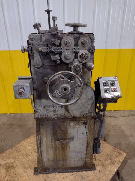 .072" X 1" COIL TORRINGTON MODEL #W-21 SPRING COILER / COIL MACHINE: STOCK #18720