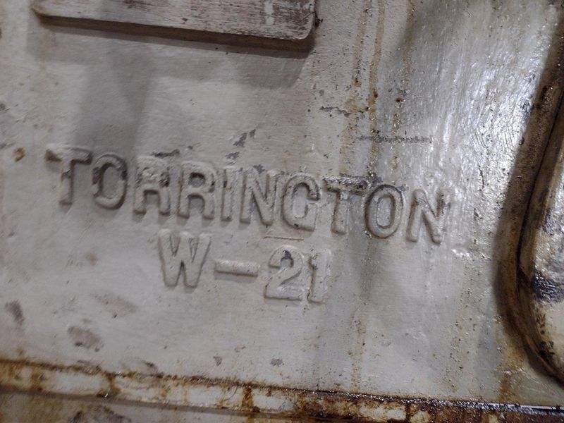 .072" X 1" COIL TORRINGTON MODEL #W-21 SPRING COILER / COIL MACHINE: STOCK #18722