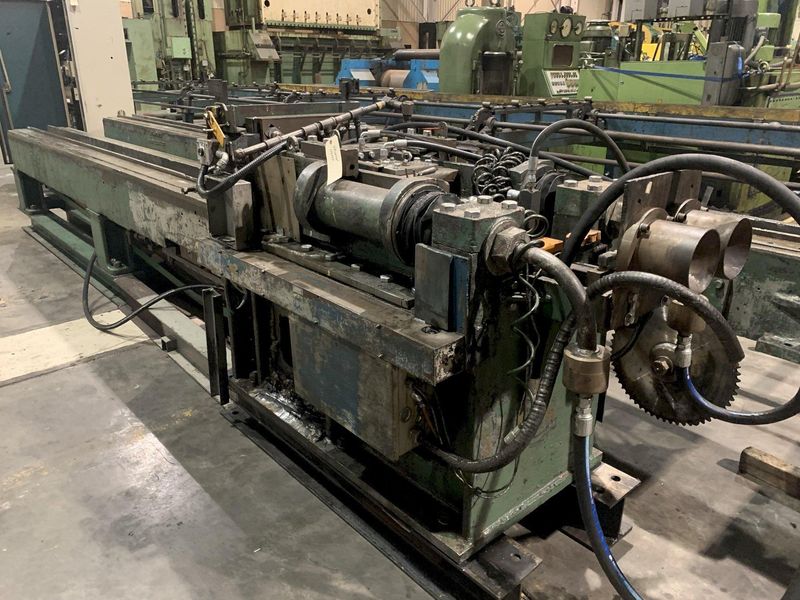 50,000 LBS x 38' VAUGHN DOUBLE PULL/ SINGLE CHAIN DRAW BENCH: STOCK #13578