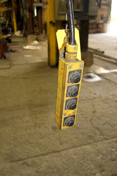 2 TON CM POWERED CHAIN HOIST WITH POWER TROLLEY: STOCK #11397