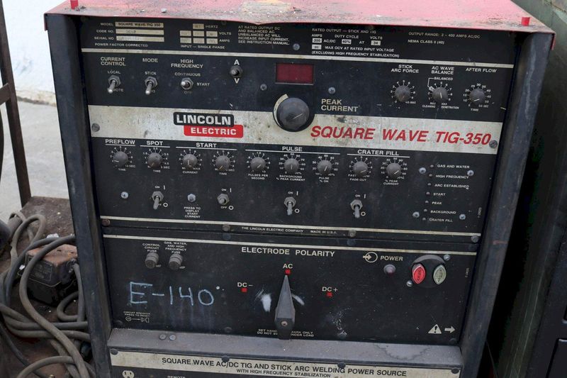 LINCOLN MODEL #SQUARE WAVE TIG 350 WELDER: STOCK #73269