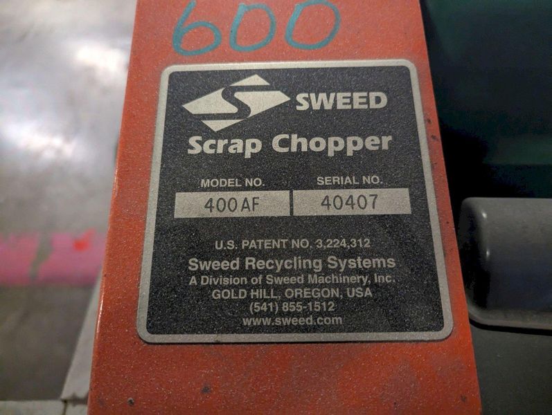 SWEED MODEL 400AF SCRAP CHOPPER: STOCK #77288