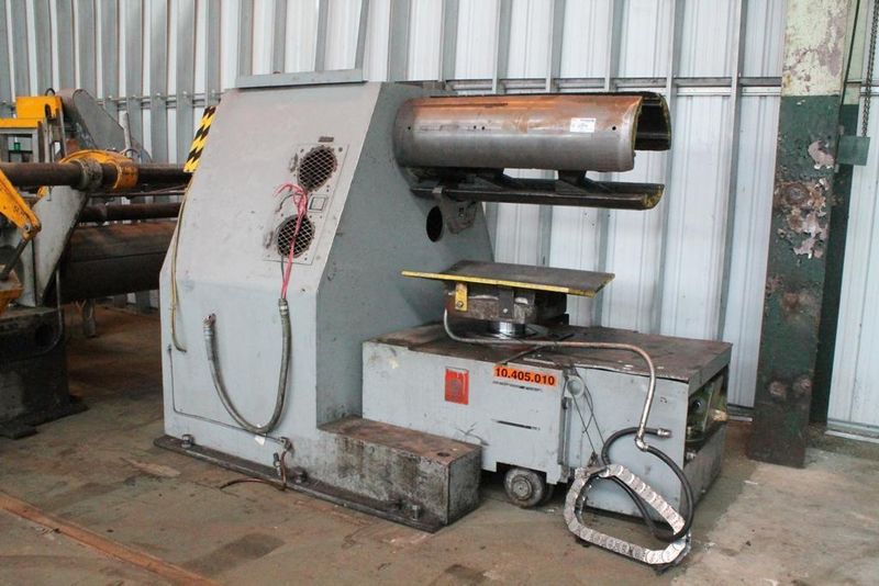 20,000 LBS X 42' AUTOMATIC FEED MOTORIZED COIL REEL & CAR: STOCK #64188