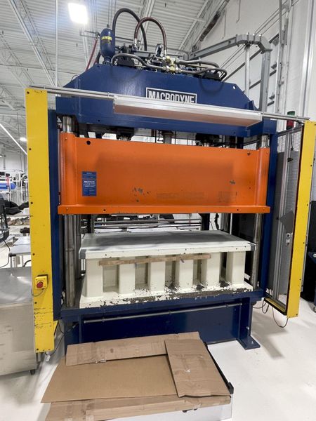 50 ton Macrodyne Model MPZ-50 4-Post Used Hydraulic Press For Sale, Year 2008