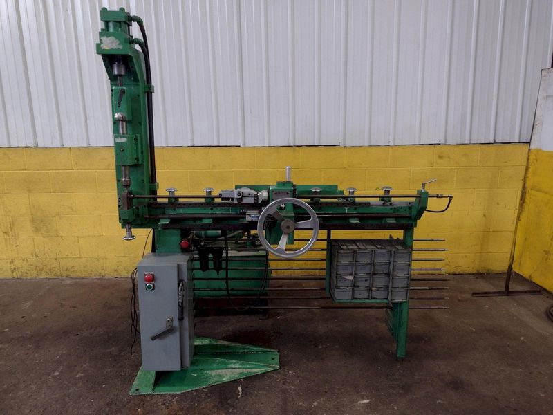 4-1/8" X 48" CARSON MODEL CHP-1H TUBE END PUNCH FORMING MACHINE: STOCK 17891