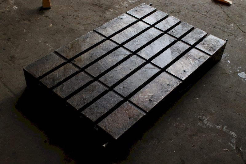 40" X 26" X 5-1/4 DEVLIEG T SLOTTED BOLSTER PLATE: STOCK #76529