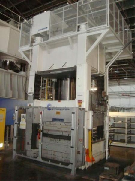 1000 TON WILLIAMS & WHITE 96" X 48" BED 4-POST HYDRAULIC PRESS: STOCK# 15313