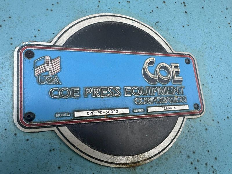 42" X .189" X 30,000 LBS COE COIL SERVO FEED LINE: STOCK #18587