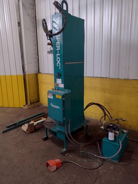 72" X 18 GA IOWA PRECISION MODEL WHISPER-LOC HYDRAULIC PITTSBURG SEAM CLOSURE MACHINE: STOCK #17