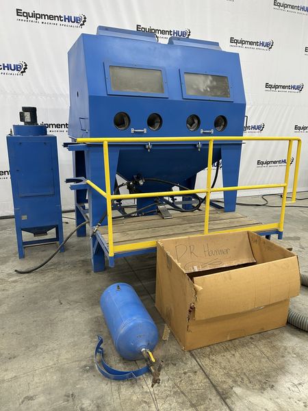 6′ x 4′ x 40″ Full Top Open Abrasive Blast Cabinet System w/ Dust Collector