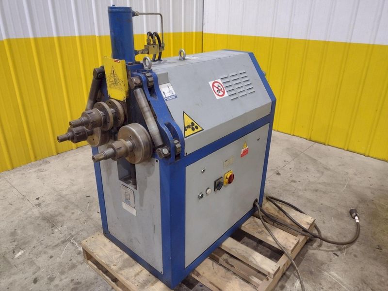 2" x 2" x 3/8" TAURING MODEL #SAF DS60 HYDRAULIC ANGLE ROLL BENDER, NEW 2003: STOCK #22814