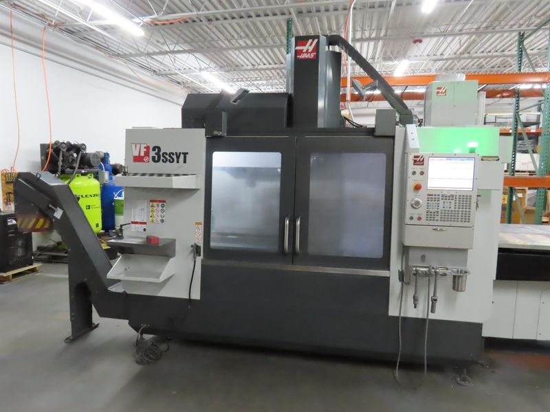Haas VF-3SSYT CNC Vertical Machining Center with Midaco Pallet Changer, Thru Spindle Coolant, Probing