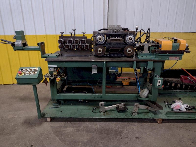 BURR OAK MODEL #VBHB RETURN TUBE BENDER & MODEL #MTCO STRAIGHTENER FEEDER: STOCK #15868